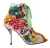 Dolce & Gabbana White Jersey Stretch Boots Open Toes Heels Shoes In White