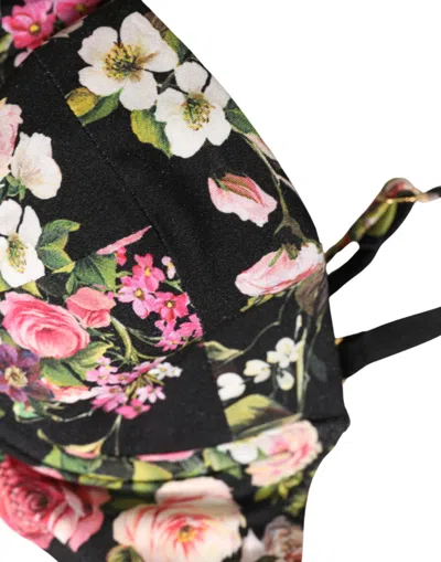 Dolce & Gabbana Floral Padded Balconnet Bra In Multi