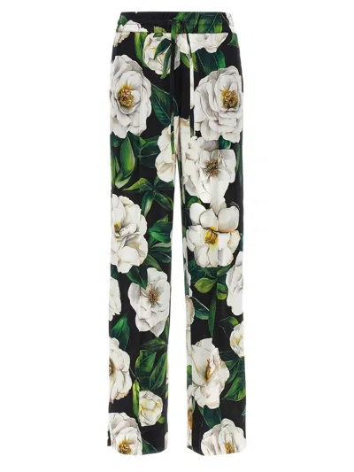 DOLCE & GABBANA DOLCE & GABBANA PRINTED SILK PANTS