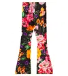 Dolce & Gabbana Floral Pants In Black