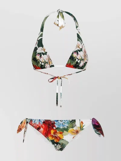 DOLCE & GABBANA FLORAL PATTERN BIKINI SET
