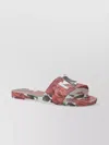 Dolce & Gabbana Floral Pattern Flat Sole Sandals