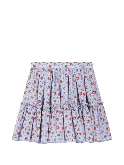 Dolce & Gabbana Kids' Floral-pattern Ruffled Skirt In Multi