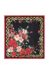 Dolce & Gabbana Printed Silk Scarf In Red