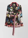 Dolce & Gabbana Printed Silk Pajama Blouse