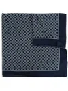 Dolce & Gabbana Floral-pattern Silk Scarf In Blue