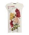 Dolce & Gabbana Floral Pattern T-shirt In White