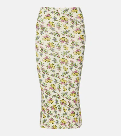 Dolce & Gabbana Floral Pencil Skirt In Multi