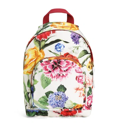 Dolce & Gabbana Kids' Floral Print Backpack
