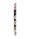 Dolce & Gabbana Floral-print Headscarf In Black  