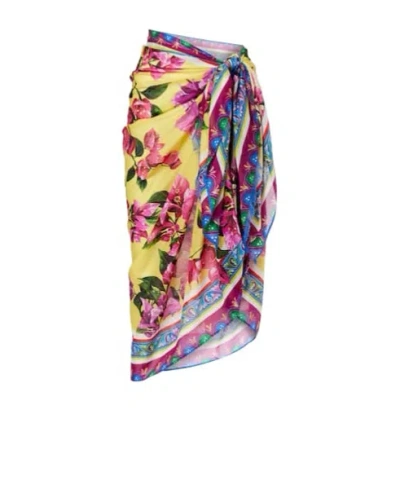 Dolce & Gabbana Floral Print Beach Cover-up In Multi