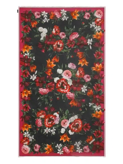 Dolce & Gabbana Strandtuch Mit Blumen-print In Multi