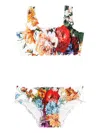 Dolce & Gabbana Floral-print Bikini In Multi