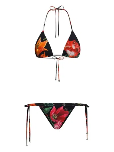 Dolce & Gabbana Floral-print Bikini Set