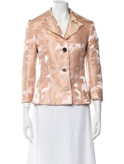 Pre-owned Dolce & Gabbana Floral Print Blazer