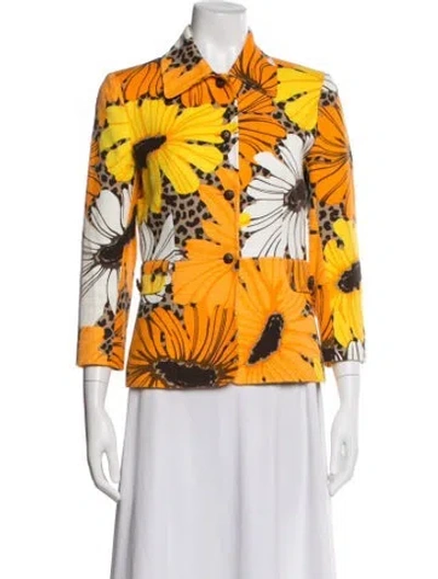 Pre-owned Dolce & Gabbana Floral Print Blazer In Multi