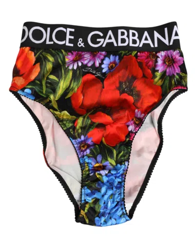 Dolce & Gabbana Floral Print Brief In Multi