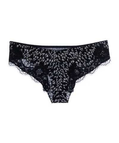 Dolce & Gabbana Floral Print Briefs In Black