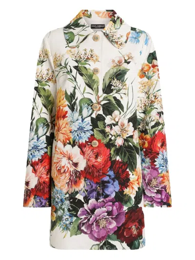 Dolce & Gabbana Floral-print Coat