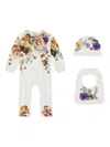 Dolce & Gabbana Floral-print Cotton Babygrow Set