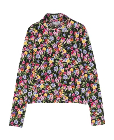 DOLCE & GABBANA DOLCE  GABBANA KIDS FLORAL-PRINTED LONG SLEEVED TOP