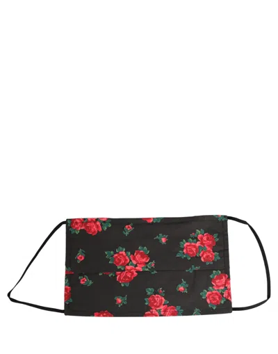 Dolce & Gabbana Smy10496 Floral Print Cotton Face Mask In Multi