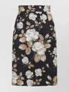 Dolce & Gabbana Multicolour Jacquard Floral Skirt In Multi