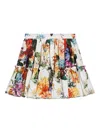 Dolce & Gabbana Floral-print Cotton Skirt