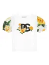 Dolce & Gabbana Floral-print Cotton T-shirt In White