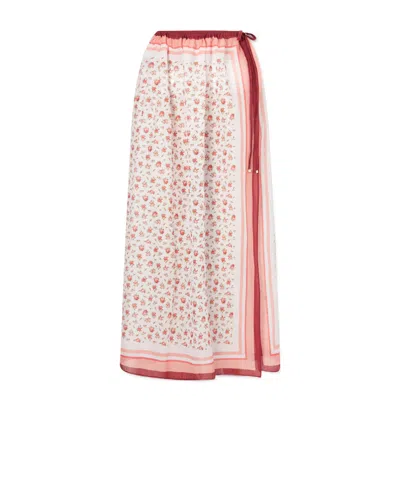 Dolce & Gabbana Floral-print Cotton-voile Coverup In Multi