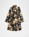 Dolce & Gabbana Embroidered Floral Pattern Coat With Long Sleeves In Multi