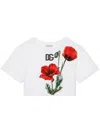 DOLCE & GABBANA FLORAL-PRINT CROPPED T_SHIRT