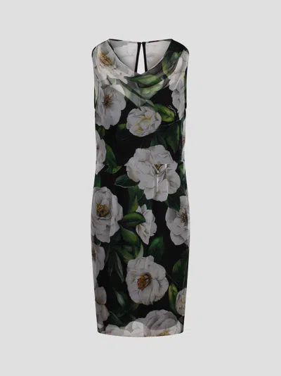 DOLCE & GABBANA FLORAL PRINT DRESS