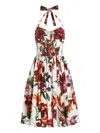 Dolce & Gabbana Flower-print Poplin Dress