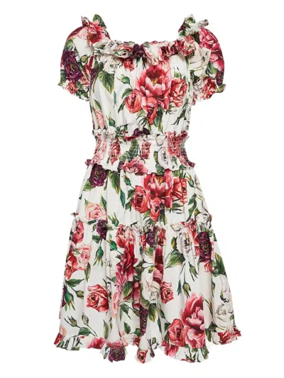 Pre-owned Dolce & Gabbana Floral-print Dress