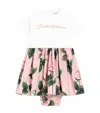 Dolce & Gabbana Floral Print Dress And Bloomer Set