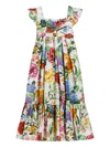 Dolce & Gabbana Floral-print Dress In White