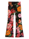 Dolce & Gabbana Floral Pants In Black