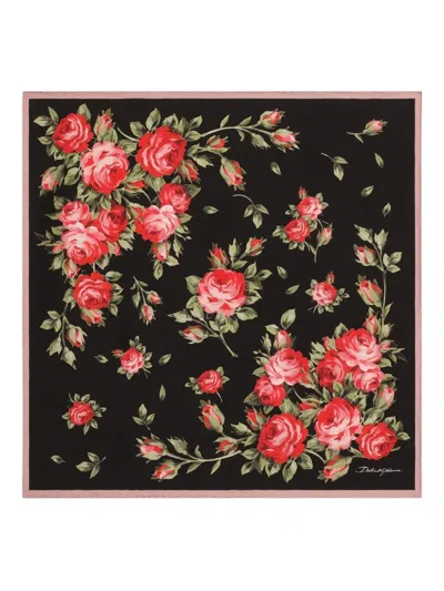 DOLCE & GABBANA FLORAL PRINT FOULARD