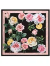 Dolce & Gabbana Floral-print Foulard In Black