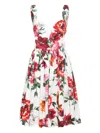 Dolce & Gabbana Maxi Dress Dg In White