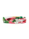 Dolce & Gabbana Floral-print Hair Band In Pink