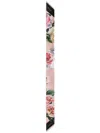 Dolce & Gabbana Floral-print Headscarf In Pink