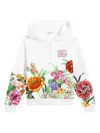 Dolce & Gabbana Floral-print Hoodie In White