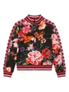Dolce & Gabbana Floral-print Jacket In Black