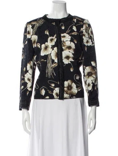 Pre-owned Dolce & Gabbana Floral Print Jacket W/ Tags In Multi