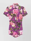 Dolce & Gabbana Floral Print Jumpsuit Elasticated Waistband