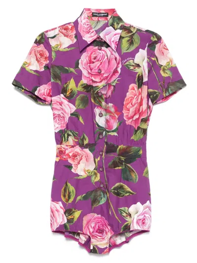 DOLCE & GABBANA FLORAL PRINT JUMPSUIT