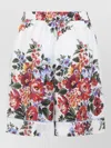 Dolce & Gabbana Floral Print Knee Length Tailored Shorts In Multi