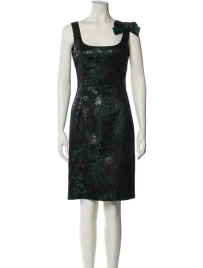 Pre-owned Dolce & Gabbana Floral Print Knee-length Dress In Multi